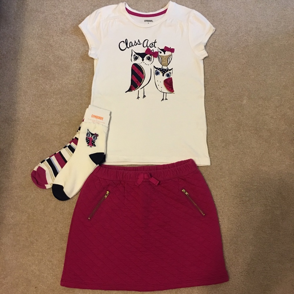 Gymboree sz 8 Class Act set w/matching socks
